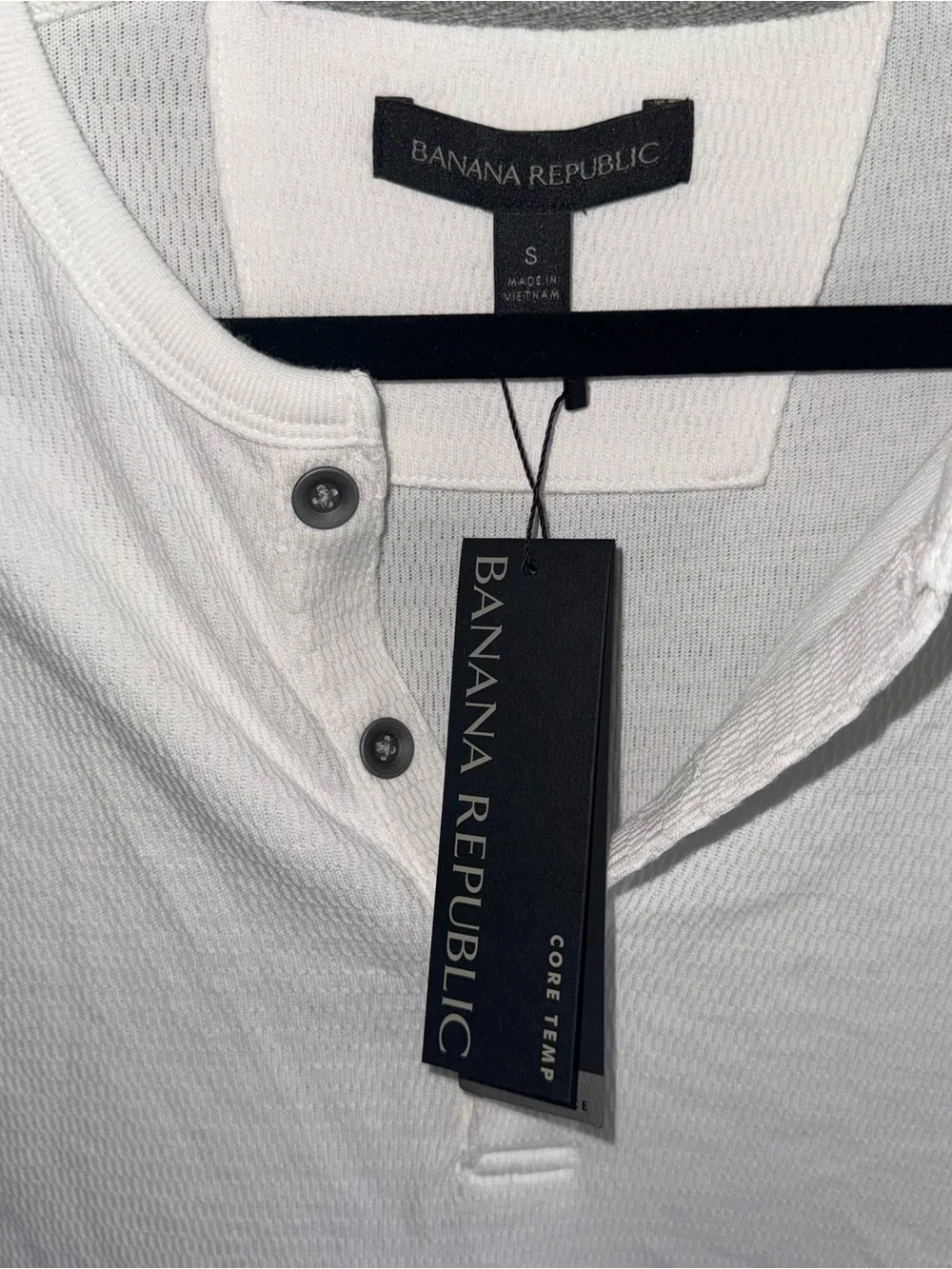 NWT Banana Republic White Henley